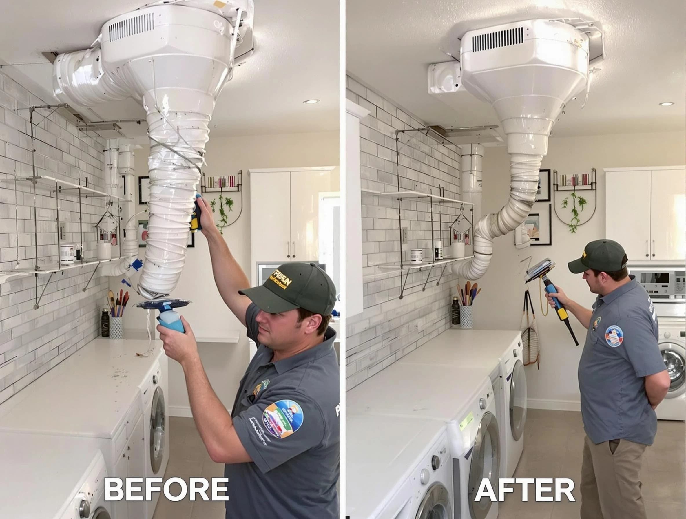Professional dryer exhaust vent cleaning by Mapleton Dryer Vent Cleaning in Mapleton