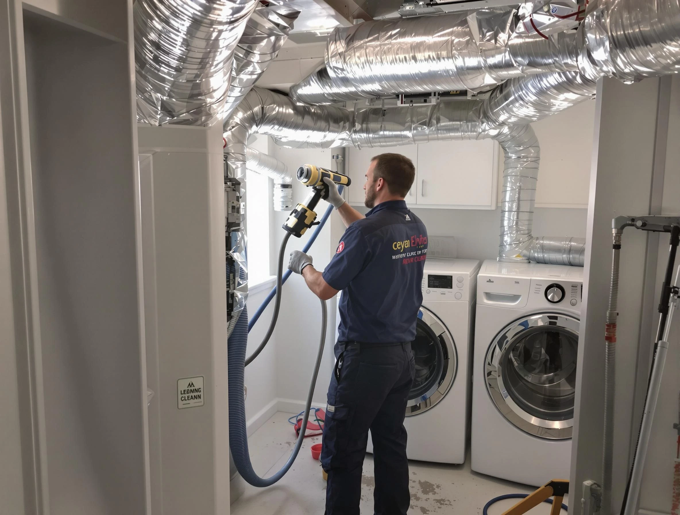 Mapleton Dryer Vent Cleaning specialist using advanced equipment for thorough duct cleaning in Mapleton